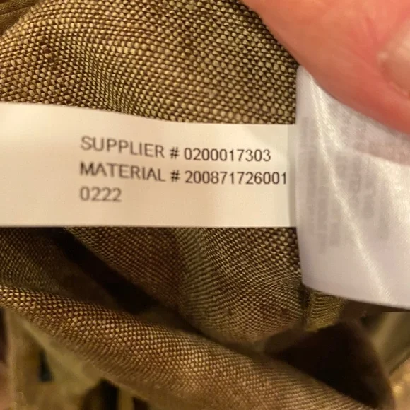 Lauren by Ralph Lauren Women’s Linen Metallic Gold Pants sz 8 - Picture 10 of 15